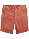Rrl Cotton Bermuda Shorts In Red