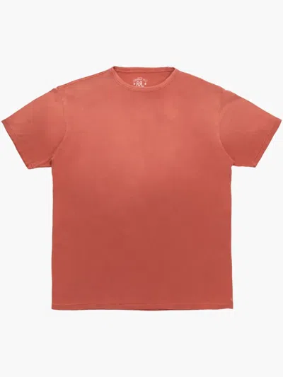 Rrl Crew-neck Cotton T-shirt In Orange