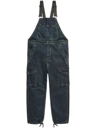 Rrl Dawson Denim Overalls In Blue