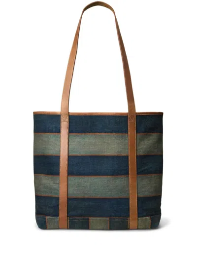 Rrl Denim Tote Bag In Blau