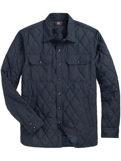 Rrl Flap Pockets Jacket In Blue