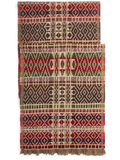 Rrl Graphic-print Cotton Scarf In Neutrals
