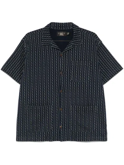 Rrl Graphic-print Shirt In 蓝色