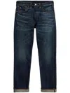 Rrl High Slim Jeans In Blue