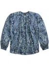 Rrl Jane Blouse In Blue