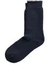 Rrl Looped Sock-crew Sock-single In Blue
