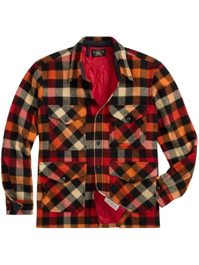 Rrl Mason Os-long Sleeve-sport Shirt In Red