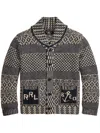 RALPH LAUREN RRL OVRSHOT CARD-LONG SLEEVE-CARDIGAN