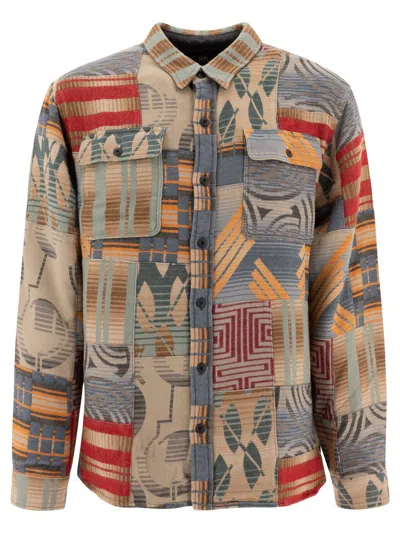 RALPH LAUREN RRL RALPH LAUREN RRL PATCHWORK JACQUARD SHIRT