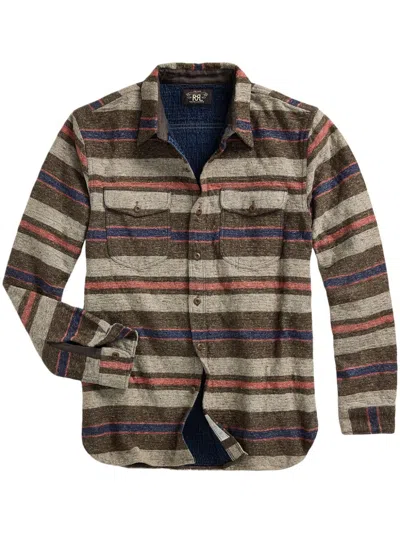 Rrl Preston Shirt In Brown