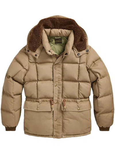 Rrl Quilted Padded Jacket In Neutrals