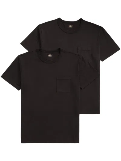 Rrl Soft Jersey T-shirt (pack Of 2) In 黑色