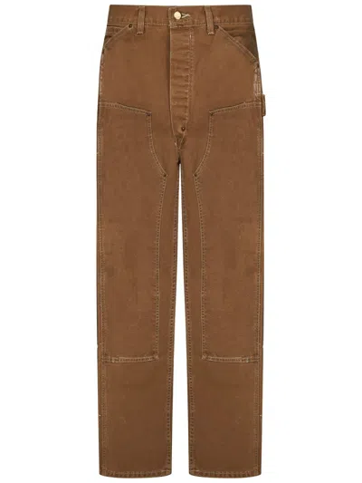 Rrl Ralph Lauren  Engineer Fit Distressed Carpenter Jeans In Beige
