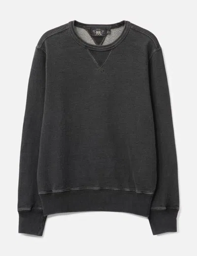 Ralph Lauren Rrl Washed Sweatshirt In Black