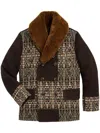 Rrl Wesley Ranch-lined-coat In Brown
