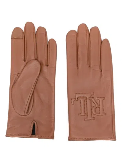 Ralph Lauren Rsd Lg Lthr Glove In Brown