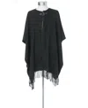 Ralph Lauren Ruana With Equestrian Buckle In Black