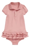 RALPH LAUREN RALPH LAUREN RUFFLE POLO DRESS & BLOOMERS