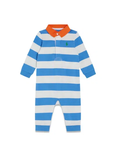 Ralph Lauren Babies' Rugby Covral-one Piece-coverall In Blue