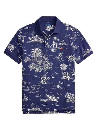 Ralph Lauren Rugged Mini Polo T-shirt For Men In Blue