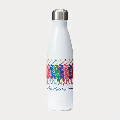 Ralph Lauren Running Polo Pony Water Bottle In White