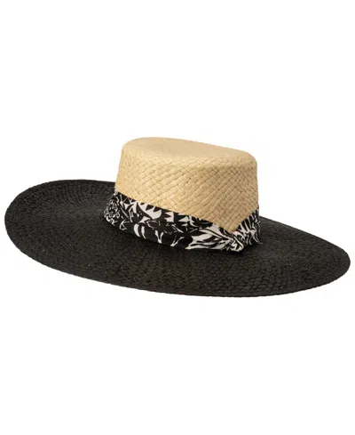 Ralph Lauren Rustic Printed Band Sun Hat In Black