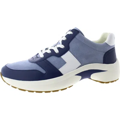Ralph Lauren Rylee Womens Leather Lifestyle Athletic And Training Shoes In Blue