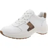Ralph Lauren Rylee Womens Leather Lifestyle Athletic And Training Shoes In White