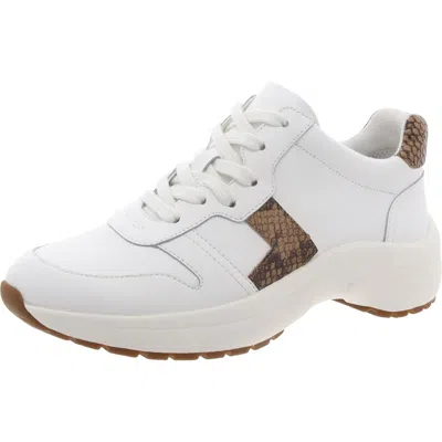Ralph Lauren Rylee Womens Leather Lifestyle Athletic And Training Shoes In White