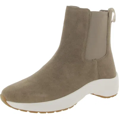 Ralph Lauren Rylee Womens Stretch Pull On Chelsea Boots In Neutral
