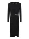 Ralph Lauren Sablise-long Sleeve-day Dress In Black