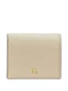 Ralph Lauren Crosshatch Leather Compact Wallet