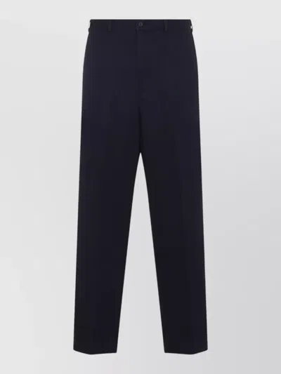 Ralph Lauren Sailor Straight Leg Trouser Belt Loops In Blue