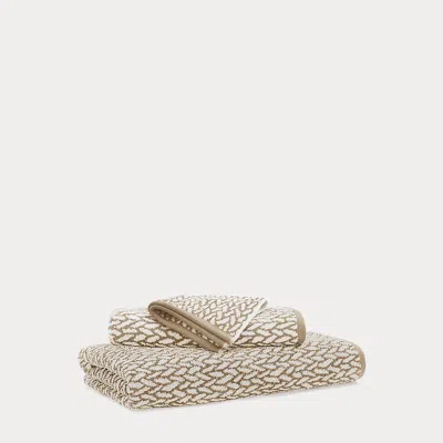 Polo Ralph Lauren Sanders Basketweave Bath Towels In Solid Tan