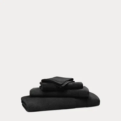 Polo Ralph Lauren Sanders Bath Towels & Mat In Black
