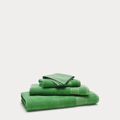 Ralph Lauren Sanders Bath Towels & Mat In Green