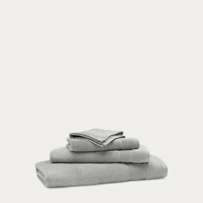 Ralph Lauren Sanders Bath Towels & Mat In Pewter Grey In Gray