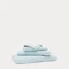 Polo Ralph Lauren Sanders Bath Towels & Mat In Solid Lagoon Blue