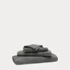 Ralph Lauren Sanders Bath Towels & Mat In True Charcoal