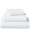 Ralph Lauren Sanders Cable Bath Towel Bedding In White