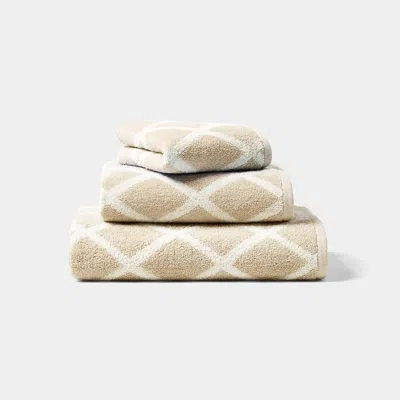 Ralph Lauren Sanders Diamond Bath Towels In Tan In Brown