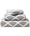 Ralph Lauren Sanders Diamond Cotton Hand Towel, 16" X 30" In Pewter Grey