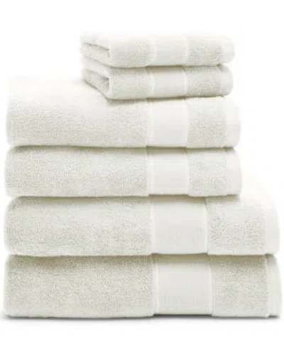Ralph Lauren Sanders Solid Cotton 6-pc. Towel Set Bedding In Linen Cream