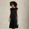 Ralph Lauren Satin Cap-sleeve Dress