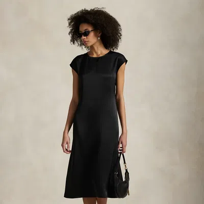 Ralph Lauren Satin Cap-sleeve Dress