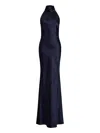 Ralph Lauren Chilton-sleeveless-gown In 蓝色