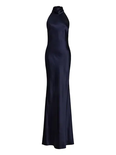 Ralph Lauren Chilton-sleeveless-gown In Black