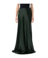 Ralph Lauren Stretch Satin Masina Maxi Skirt In Green