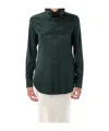 Ralph Lauren Cameron Satin Long-sleeve Shirt