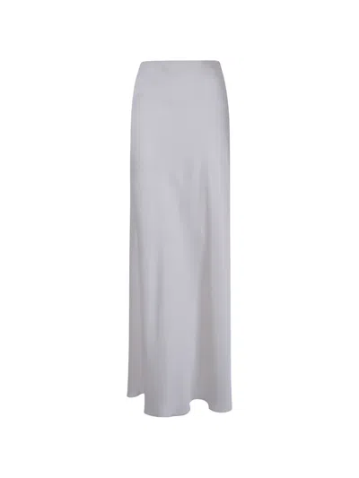 Ralph Lauren Satin-finish Maxi Skirt In Neutrals